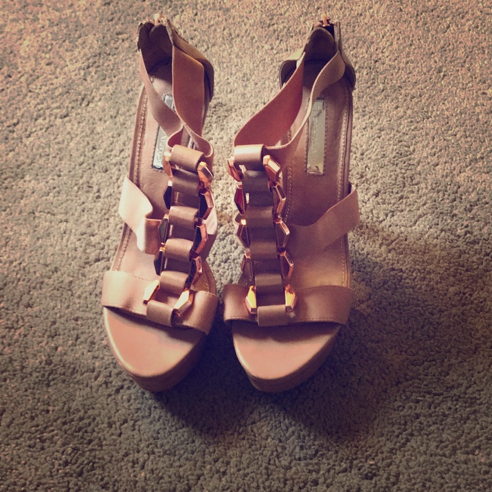 Rose gold platforms / heels!